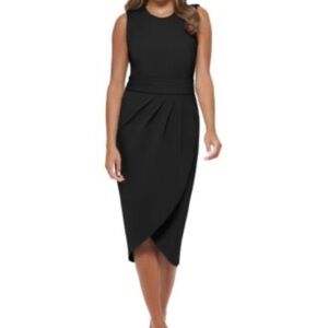 Calvin Klein Tulip-Hem Compression Sheath Dress